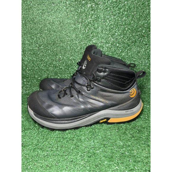 Topo Athletic Trailventure 2 WP Mens 11.5 Vibram Hiking Boots Charcoal Orange